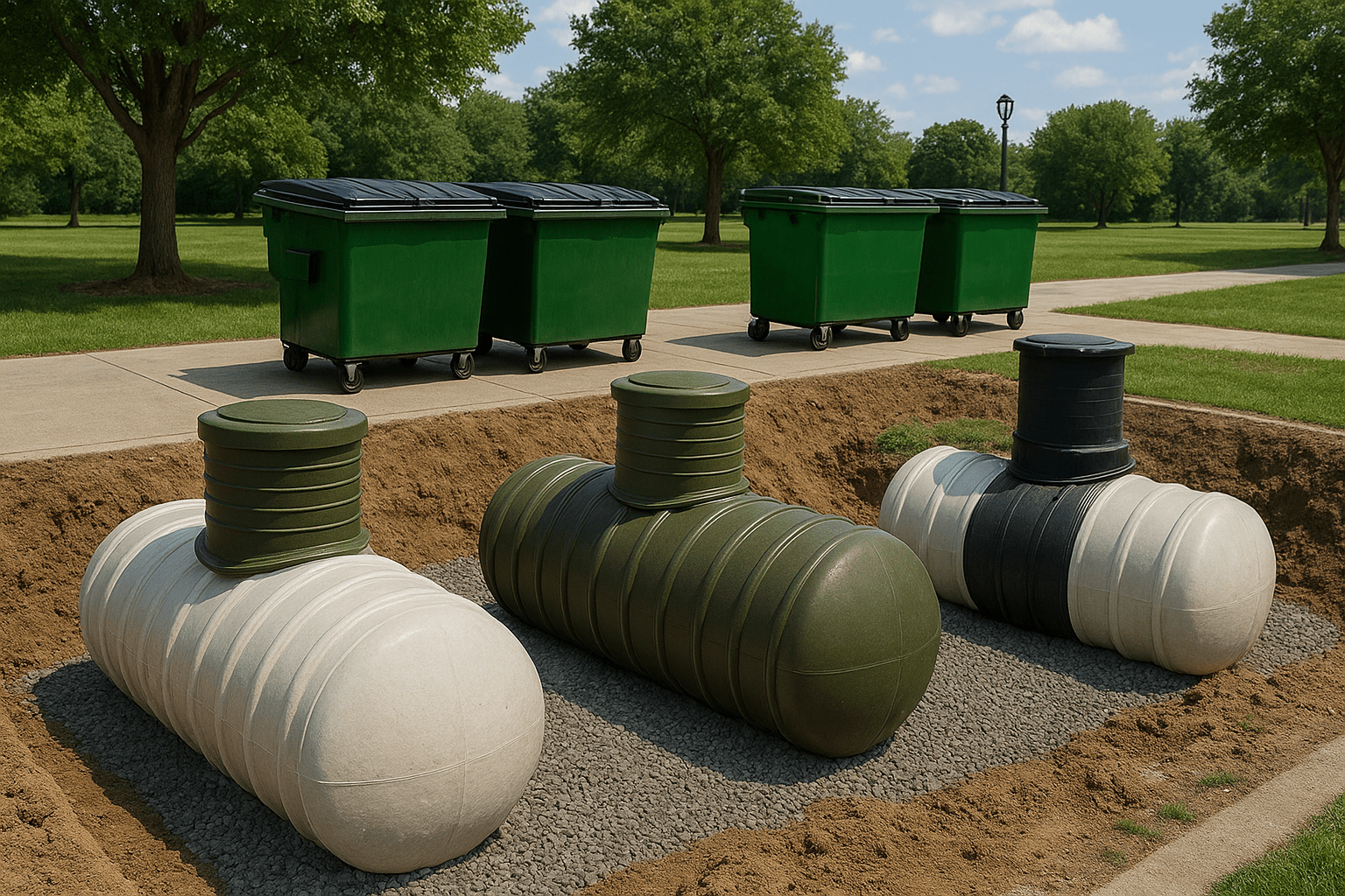 Yer Altı Tankları ve Çöp Konteynerleri